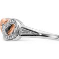 thumbnail image 3 of 14K Two-Tone Diamond Infinity With Heart Ring (Size 7) Made In India rm5729-010-wra, 3 of 5