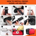 thumbnail image 3 of Diesel Air Heater,5KW 12V Mini Parking & Camping Heater with LCD Display & Remote Control,Fast Heating for RV Truck, Boat, Bus, Car Trailer, Motorhomes, Caravans, 5L, 3 of 7
