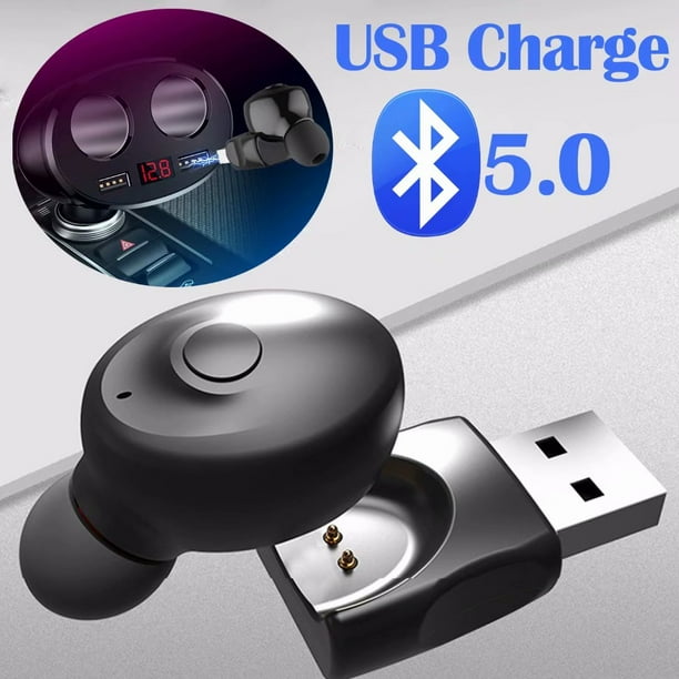 Bluetooth Earpiece, Wavefun Micro Bluetooth 5.0 Mini Earphone Invisible Earbuds Siri Activated