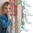 thumbnail image 3 of Blackout Kids Curtains,Pioneer Flower Childrens Insulated Curtains Set Of 2,Bedroom Essentials,Toddler Room Decor 52x63in(132x160cm), 3 of 4