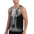 thumbnail image 2 of KLL Indian Elephant Print Men's Muscle Gym Workout Stringer Tank Tops Bodybuilding Fitness T-Shirts Tank Tops Men-3X-Large, 2 of 7
