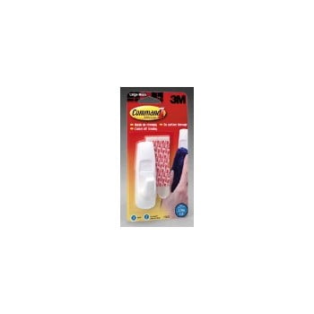 3M 51131651425 Adhesive Hooks - Large White Hook