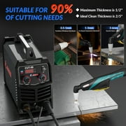 GZ GUOZHI 50Amp Plasma Cutter, Dual Voltage 110V/220V, 10MM Clean Cut, Air Cutter with Pre-Flow, Post-Gas, 2T/4T Modes