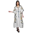 thumbnail image 3 of Moomaya Womens Long Beach Kaftan Beachwear Bikini Coverup Dress Kaftan Plus Size, 3 of 6