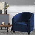 thumbnail image 2 of (Navy Blue)Soft Club Chair Covers for Dining Room, Living Room, Internet Cafe, Bar, Office, Reception, 2 of 4