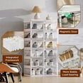 thumbnail image 4 of ANTBOX Portable Shoe Rack Organizer, Stackable Sneaker Organizer Cabinet, 8 Tier 16 Pairs (Clear) - ST2-D8, 4 of 6