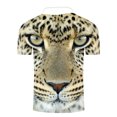 thumbnail image 3 of Blusa de manga corta con estampado de cuello vuelto para hombre Pompotops  oipoqjl24639, 3 of 3