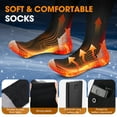 thumbnail image 5 of Rechargeable Heated Socks with Smart APP Control – 5000mAh Long-Lasting Foot Warmers for Winter Outdoor Activities (Skiing, Hunting, Camping) – Up to 10 Hours Warmth – 1 Pair, Black, 5 of 10