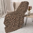 thumbnail image 3 of Sikiie Brown Leopard Cozy Flannel Fleece Throw Blanket: Lightweight & Thick for All Seasons - Perfect for Women, Men, & Kids"50"x40", 3 of 6