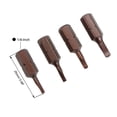 thumbnail image 3 of Uxcell 1/4" Hex Shank 0.98" Length TA18/20/23/27 Juego de Puntas de Destornillador Triangular Magnético S2 Steel, 3 of 5