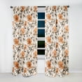 thumbnail image 2 of Designart "Vintage Inspired Floral Patterns" Plants Blackout Curtain Single Panel, 2 of 4