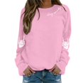 thumbnail image 2 of Women's Halloween Sweatshirts Skull Graphic Printed Long Sleeve Crew Neck Pullover Casual Comfy Y2K Tops Winter Tunic 2025, 2 of 5