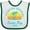 White and Green, variant on Inktastic Summer Enjoy the Sunshine Siesta Key Florida in Blue Boys or Girls Baby Bib