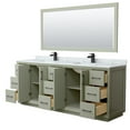 thumbnail image 7 of Wyndham Collection Wcf414184d-Nat-Unsm70 Strada 84" Free Standing Double Basin Vanity Set, 7 of 7