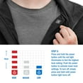 thumbnail image 3 of HART 20-Volt Men's Heated Medium-Duty Jacket Kit With Battery, Black, M-XL, 3 of 9