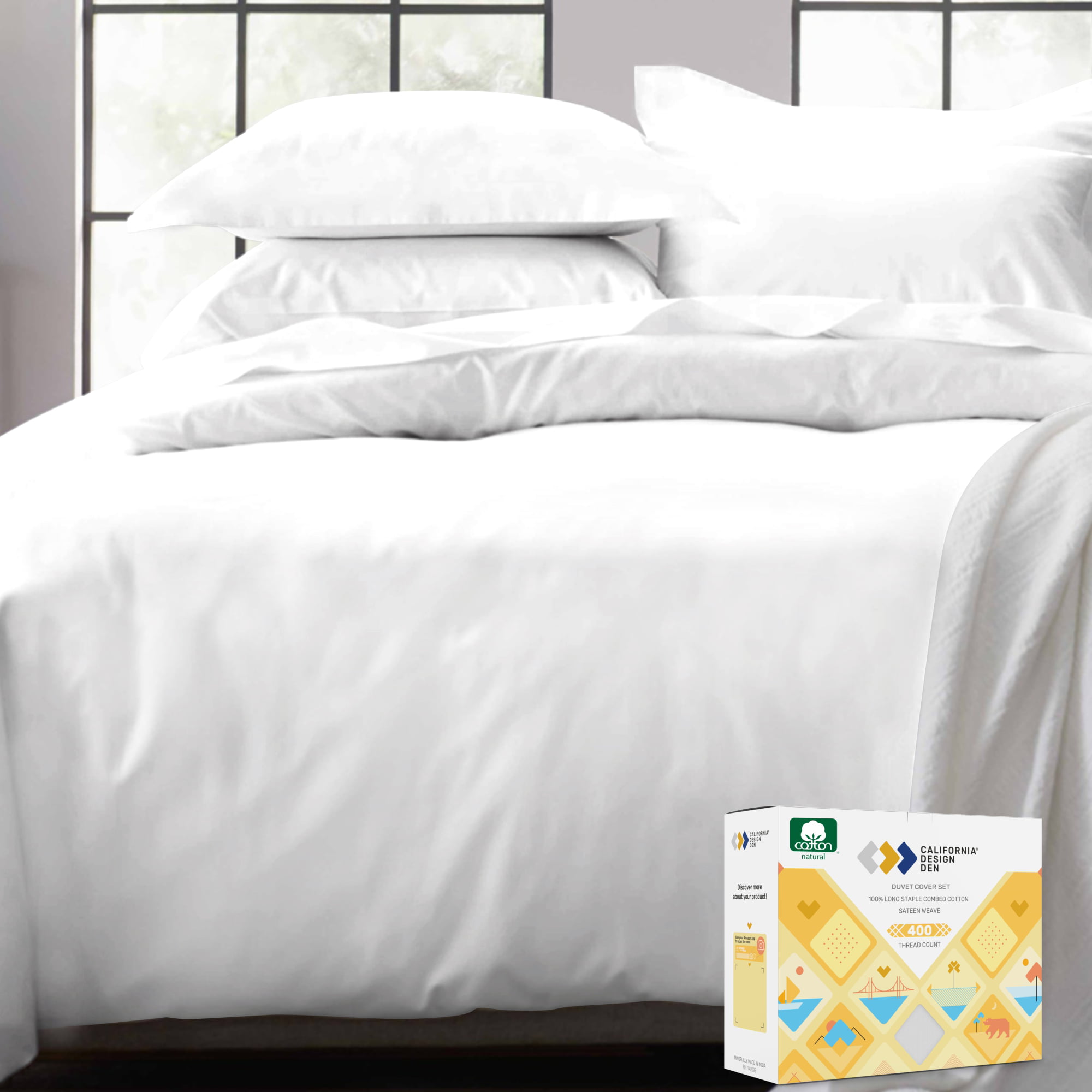 Green Queen-Full Duvet Cover Sets Pizuna 400 Thread Count Cotton Queen Duvet Cover Set Green Pastures 100% Long Staple Pure Cotton Duvet Covers Soft Sateen Quilt Cover Set with Button Closure