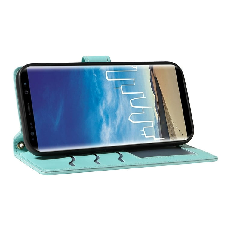 Samsung Galaxy Note 8 Case Wallet Flip Cover Adjustable Crossbody Strap Magnetic Card Slots Case for Samsung Galaxy Note 8