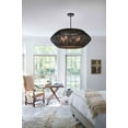 thumbnail image 4 of 7 Light Large Drum Chandelier-Black Finish-Black  Shade Color Hinkley Lighting 40385Blk, 4 of 10