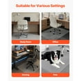 thumbnail image 6 of KFFKFF Office Chair Mat, 60 x 46-inch Floor Protector for Low Pile Carpet, Transparent Rug with Studded Backing, Non-Slip Design, Easy to Maintain, Smooth Movement Under Desk for Home or Office Use, 6 of 9