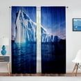 thumbnail image 3 of Antarctic Iceberg Nature Landscape Sheer Curtain for Living Room Bedroom Voile Drape Kitchen Window Tulle Curtains Home r, 3 of 7
