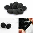 thumbnail image 3 of 55mm Negro Soft Foam Earbuds Cojines Auriculares Auriculares Cap Esponja Almohadillas Reemplazo de cubierta, 8PCS CUTICAT auriculares cubre almohadillas, 3 of 8