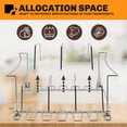 thumbnail image 4 of FZC-Stainless Chicken Leg Rack, BBQ Rib Rack for Smoking, Turkey Roasting Rack for Roasting Pan - Holds 1 Chicken, 6 Large Ribs, and 12 Chicken Leg/Wing - Easy to Use, Smoker Accessories, 4 of 4