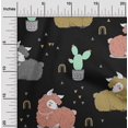 thumbnail image 2 of oneOone Tissu Popeline de Coton Noir Matériau de Robe Kawai Tissu Imprimé Tissu au Mètre 42 Pouces de Large-D3, 2 of 5
