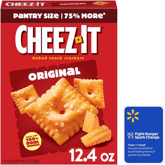Cheez-It Original Cheese Crackers, Baked Snack Crackers, 12.4 oz