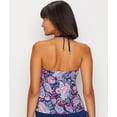 thumbnail image 2 of 24th & Ocean Paisley Lane High Neck Wire-Free Tankini Top, 2 of 2