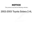 thumbnail image 2 of Transit Auto Front Rear Disc Brake Rotors Semi-Metallic Pads and Drum Kit (7Pc) for Car 2002-2003 Toyota Solara 2.4L K8S-102099, 2 of 11