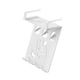 thumbnail image 4 of Soporte para montaje en gabinete, estante de almacenamiento, fácil de instalar, resistente, creativo, con perchas para el hogar Blanco, 4 of 9