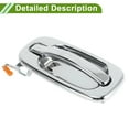 thumbnail image 5 of Car Exterior Door Handle for Chevrolet for GMC Models Silverado 1999-2007 Silver Tone Rear Left ABS 1 Pcs, 5 of 6