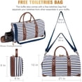 thumbnail image 2 of Bolsas de Lona para el Fin de Semana, Bolsas para Pasar la Noche para Hombres y Mujeres, Bolsa de Equipaje para Llevar, Bolsa de Viaje con Compartimento para Zapatos y Neceser Aprobado por Vuelo Sincero Electrónica, 2 of 5