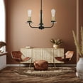 thumbnail image 7 of F28033-23-Sunset Lighting-Onyx - 1 Light Chandelier   Matte Black/Brushed Satin Gold Finish, 7 of 7