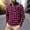 Hot Pink, variant on Hood Big and Tall Jackets for Men Zip Up Plaid Blue Shirt Pocket Winter Long Sleeve Mens Fashion