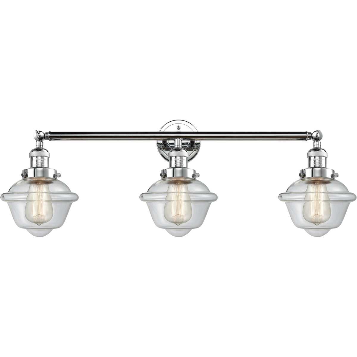 Bathroom Vanity 3 Light Fixtures With Polished Chrome Finish Cast Brass