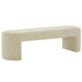 thumbnail image 4 of SAFAVIEH Couture Dallyce Solid Linen Modern Bench, Beige, 4 of 6