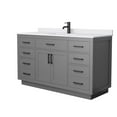 thumbnail image 4 of Wyndham Collection Wcg262660s-Vca-Unsmxx Beckett Tk 60" Free Standing Single Basin Vanity, 4 of 7