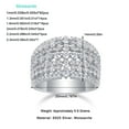 thumbnail image 6 of 1.5 Carat/S925 Silver Moissanite Ring, Men's, Women's, Temperament and Fashion, Party, Engagement, Wedding, Gifts for Men and Women, Wedding Anniversary, GRA Certificate, Platinum Plated 18K, 6 of 8