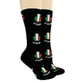 thumbnail image 2 of ThisWear St Patricks Day Accessories O'Talian Irish Italian Flag Shamrock Socks 1-Pair Novelty Crew Socks, 2 of 5