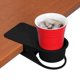 thumbnail image 2 of Soporte para vasos para bebidas, soporte para botellas, soporte para tazas de café y agua, diseño de clip para platillo, color negro, 2 of 5