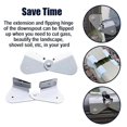 thumbnail image 3 of 4 Pack Gutter Downspout Extensions Gutter Hinges Downspout Extension for Rectangle or Square Downspout, 3 of 5