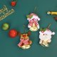 thumbnail image 4 of Adornos navideños DGLQMYX, campanas, decoraciones para árbol de Navidad, adornos colgantes para puerta de Navidad, suministros para fiestas en el hogar, Papá Noel, muñeco de nieve, reno, 4 of 4