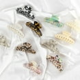 thumbnail image 4 of Hair Claw Clip - Large resin hair claw clip. Multi color Acetate resin, 4 of 4