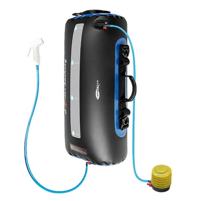 AIHOME Camping Solar Shower Bag Portable Multifunctional Solar Bathing Heating Bag for Outdoor Traveling Hiking