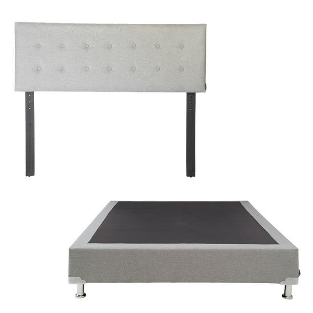 Base de Cama Individual DICASA Cabecera Bilbao Gris Claro