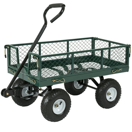 Best Choice Products 400lb Steel Garden Cart w/ (Best Value Garden Tractor)