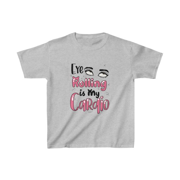 Eye Rolling is My Cardio Youth Tee: Witty Workout for Teens