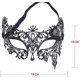 thumbnail image 3 of Máscara de mascarada de filigrana de metal con diamantes de estilo veneciano, mascarada de fiesta de Halloween negra Afortunado Sencillez, 3 of 5