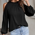 thumbnail image 4 of Ketyyh-chn99 Fall Fashion Sweatshirt Loose Soft T-Shirts for Women Tops Blouses Black,M, 4 of 5